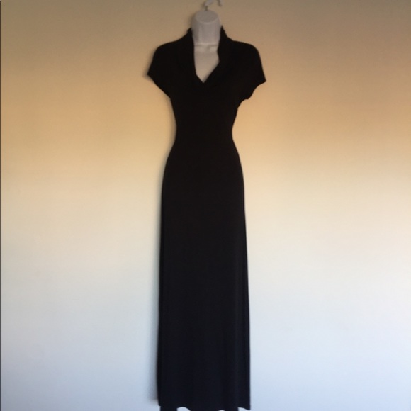 Dresses & Skirts - Black Cowl Neck Maxi Dress L